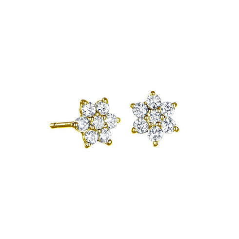 Flower ~フラワー~ K18イエローゴールド ダイヤモンド ピアス EE-127